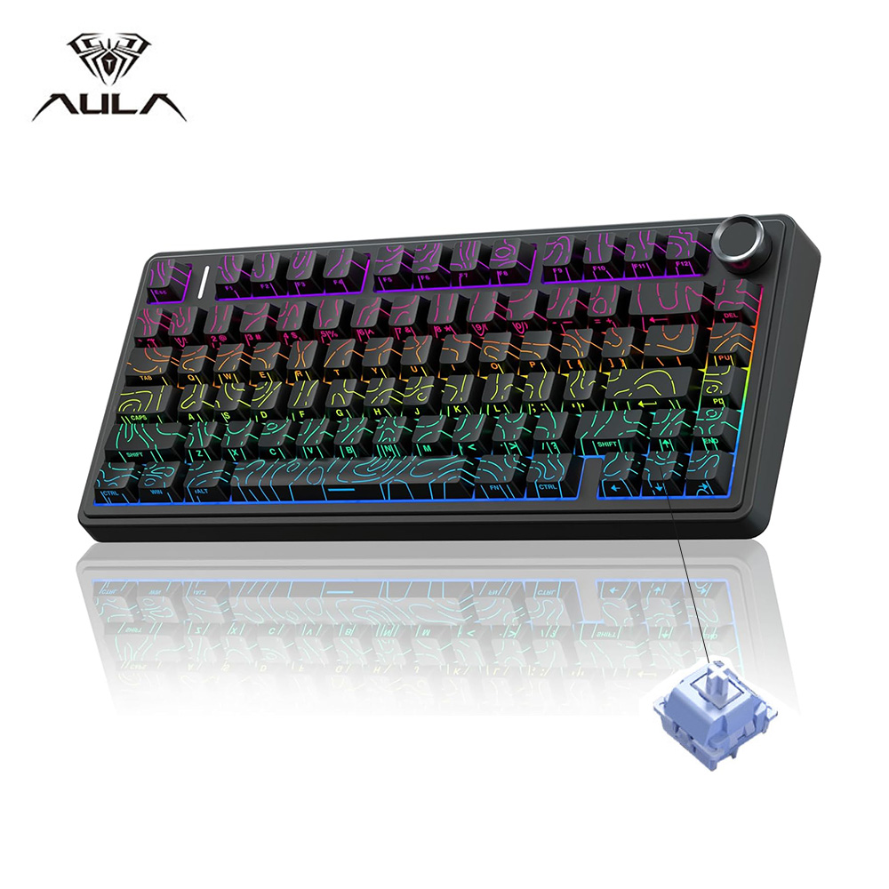 Pc Gaming Rgb - AULA F75 Wireless Gaming Mechanical Keyboard