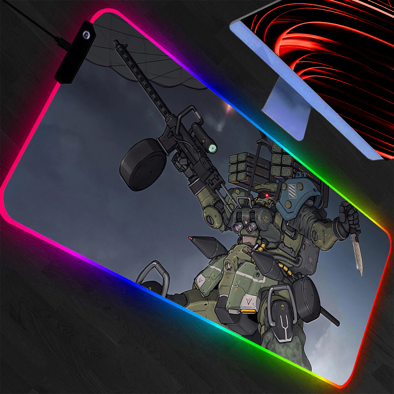 Pc Gaming Rgb - Large Mouse Pad Mobile Suit Gundam