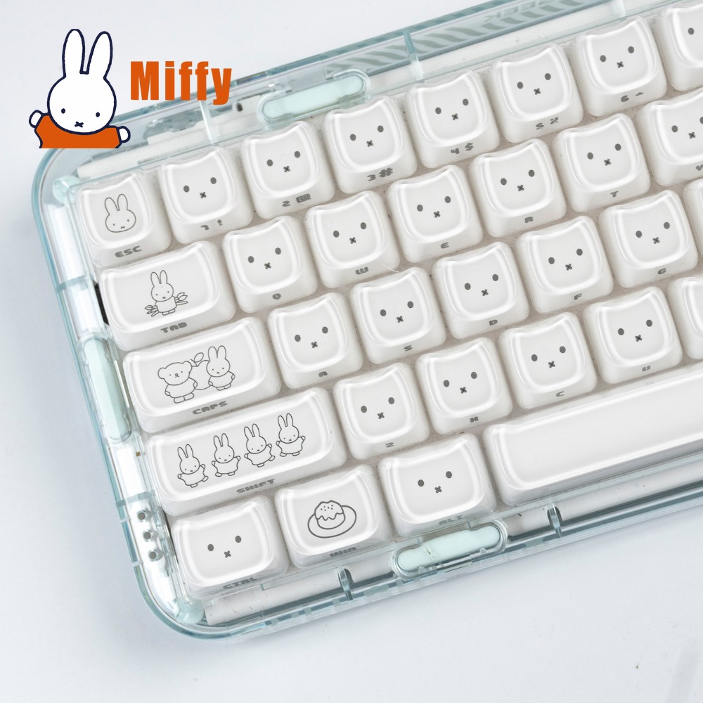 Kawaii Miffy Keycaps Cute Rabb - Pc Gaming Kawaii 评论和价格