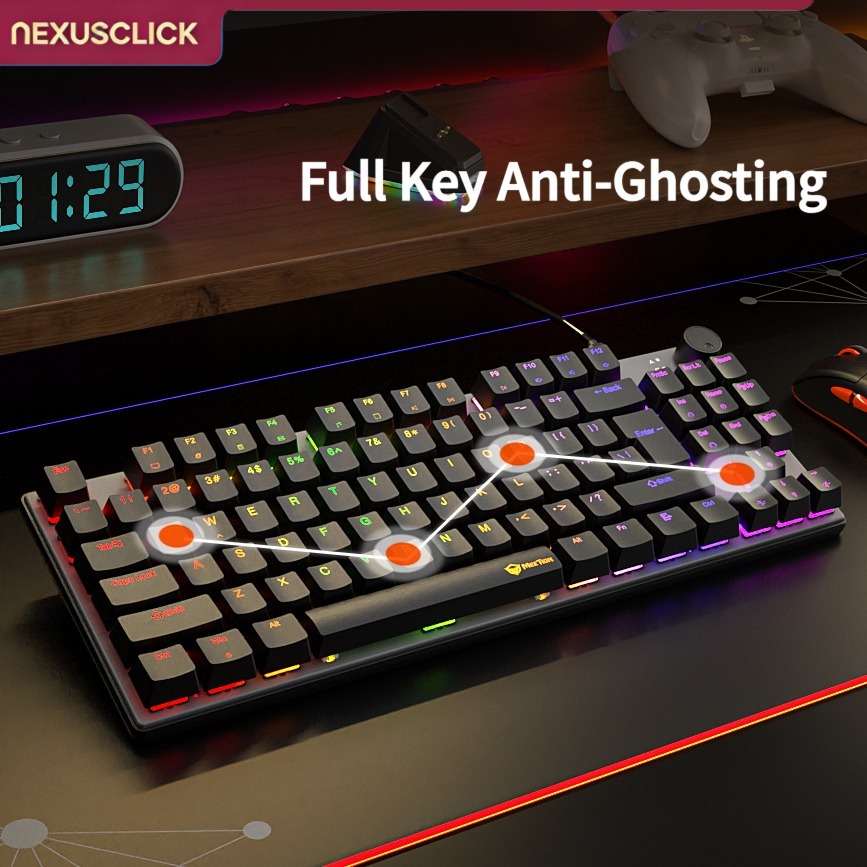 NexusClick 88 Key Hot Swappabl - Anti-Ghosting Keyboard 评论和价格