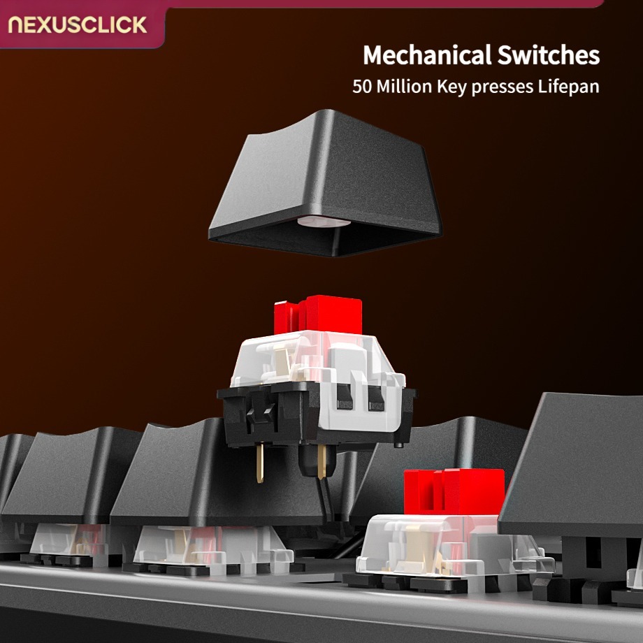 NexusClick 88 Key Hot Swappabl - Anti-Ghosting Keyboard 评论和价格