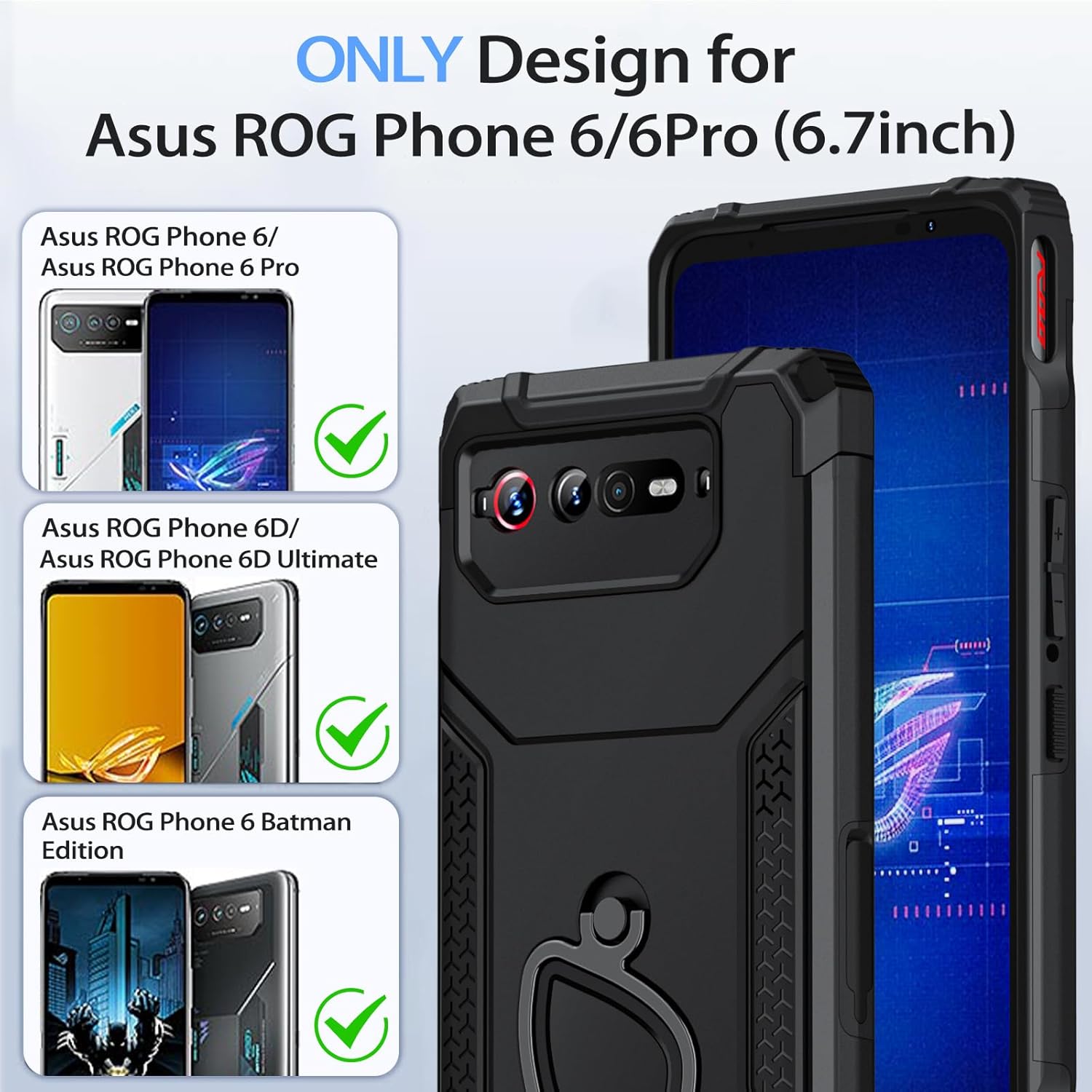 ROG Phone 5 Case Shockproof Fo - Pc Gaming Rog 评论和价格