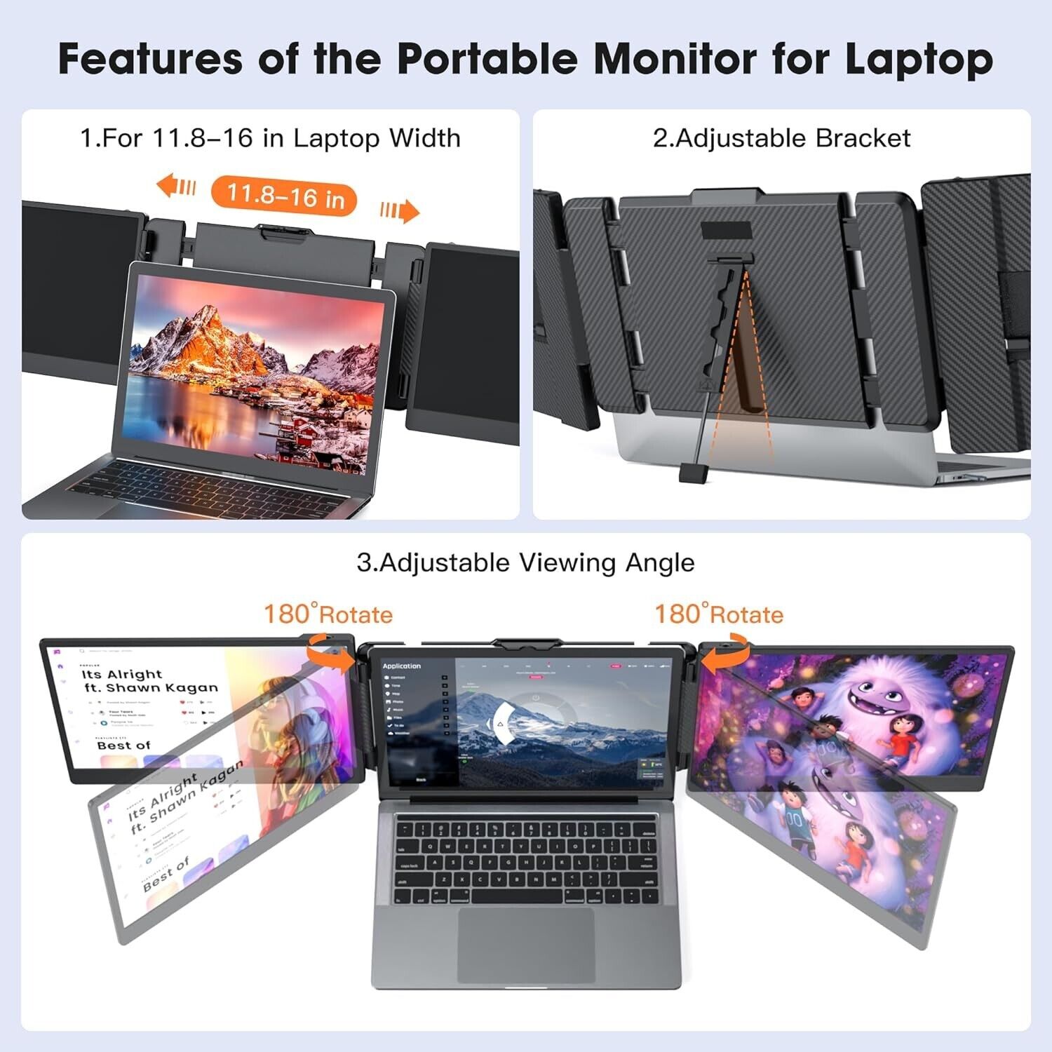 OFFIYA 14 Inch IPS 1080P FHD D - High Refresh Monitor 评论和价格