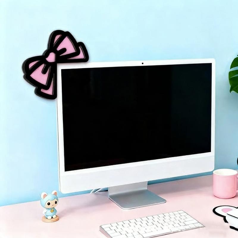 New 1/2Pcs Wooden Bowknot PC A - Pc Gaming Kawaii 评论和价格