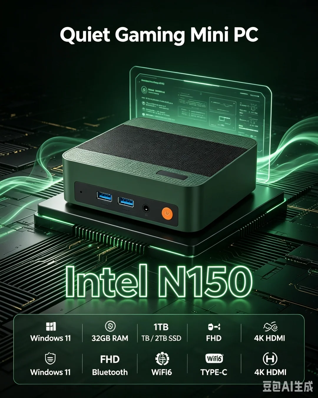Vibrant Multicolor Intel N150  - Pc Gaming Editing 评论和价格