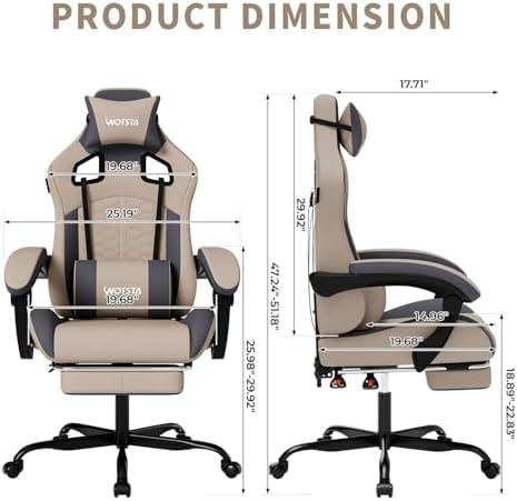 Gaming Chair with Massage,Ergo - Pc Gaming Chair 评论和价格