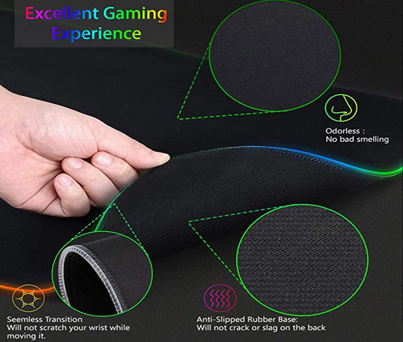 RGB XXL HD Printing Gaming Mat - Pc Gaming Rog 评论和价格