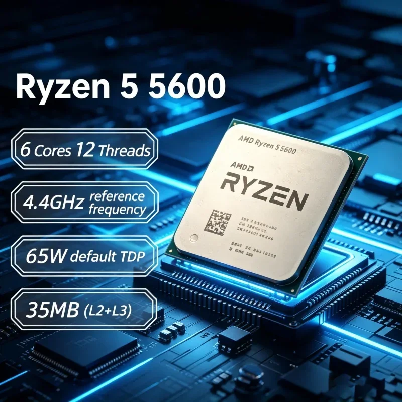 AMD Ryzen 5 5600 R5 5600 for P - Pc Gaming Ryzen 5 评论和价格