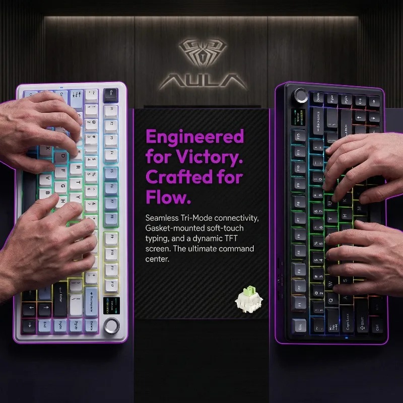 AULA F75 Max Mechanical Keyboa - Pc Gaming Rgb 评论和价格