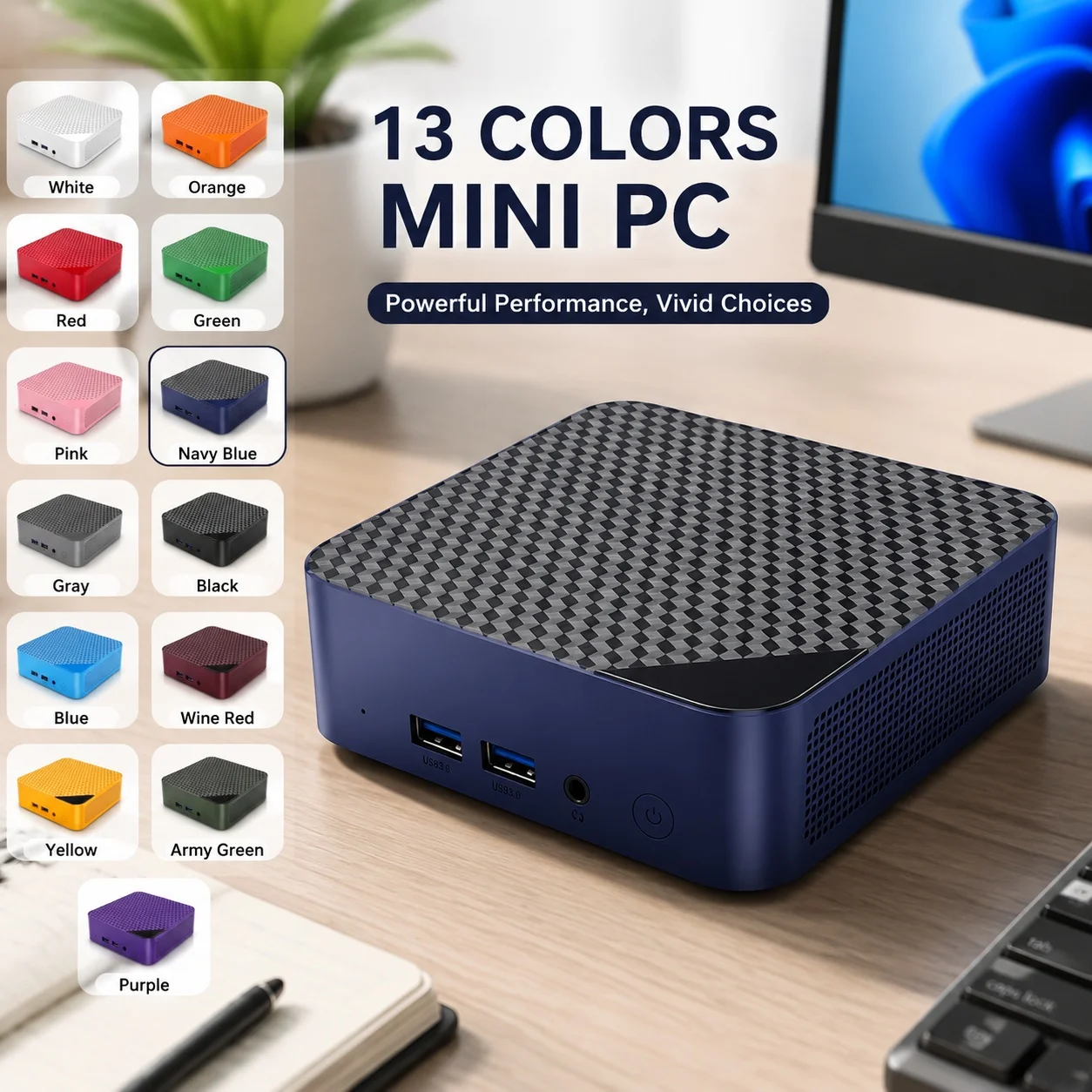 Portable Mini PC Intel Core N1 - Pc Gaming Editing 评论和价格