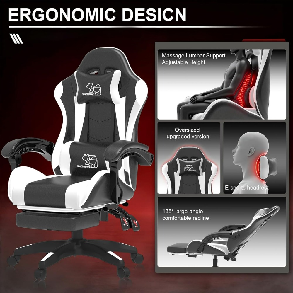Computer Gaming Chair, Ergonom - Pc Gaming Chair 评论和价格
