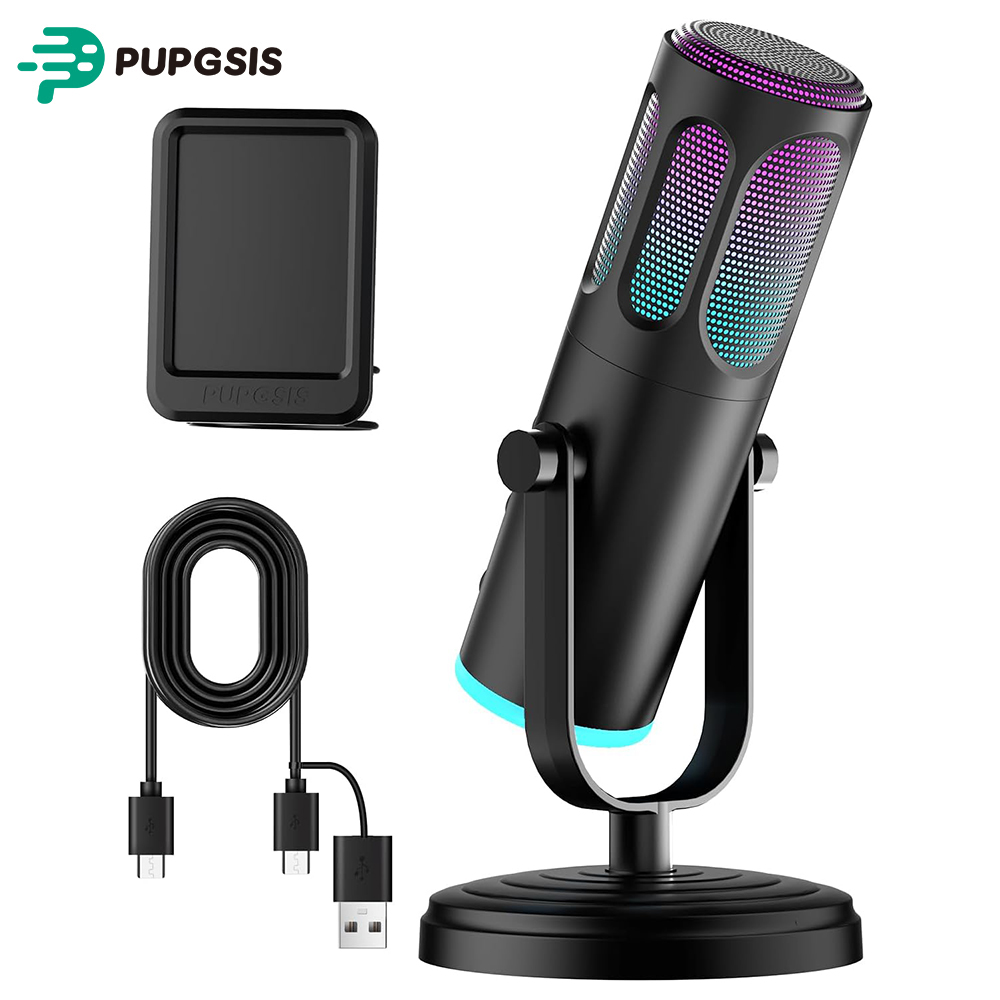PUPGSIS USB PC Microphone, Gam - Pc Gaming Youtuber 评论和价格