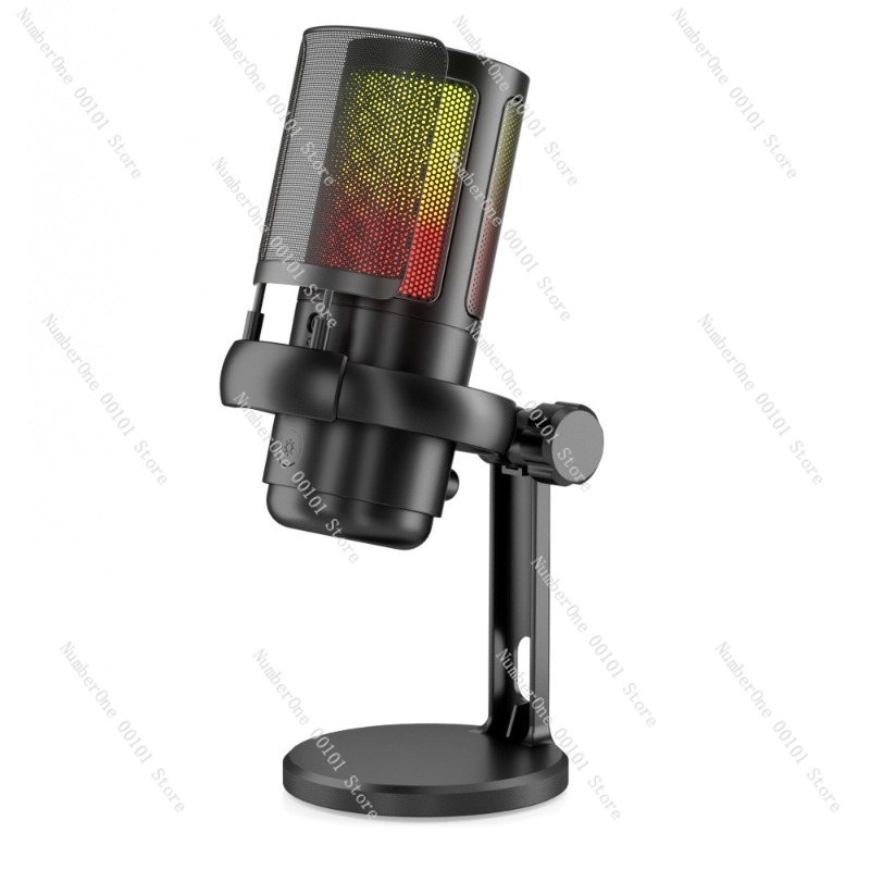 USB Desktop Condenser Micropho - Pc Gaming Rgb 评论和价格