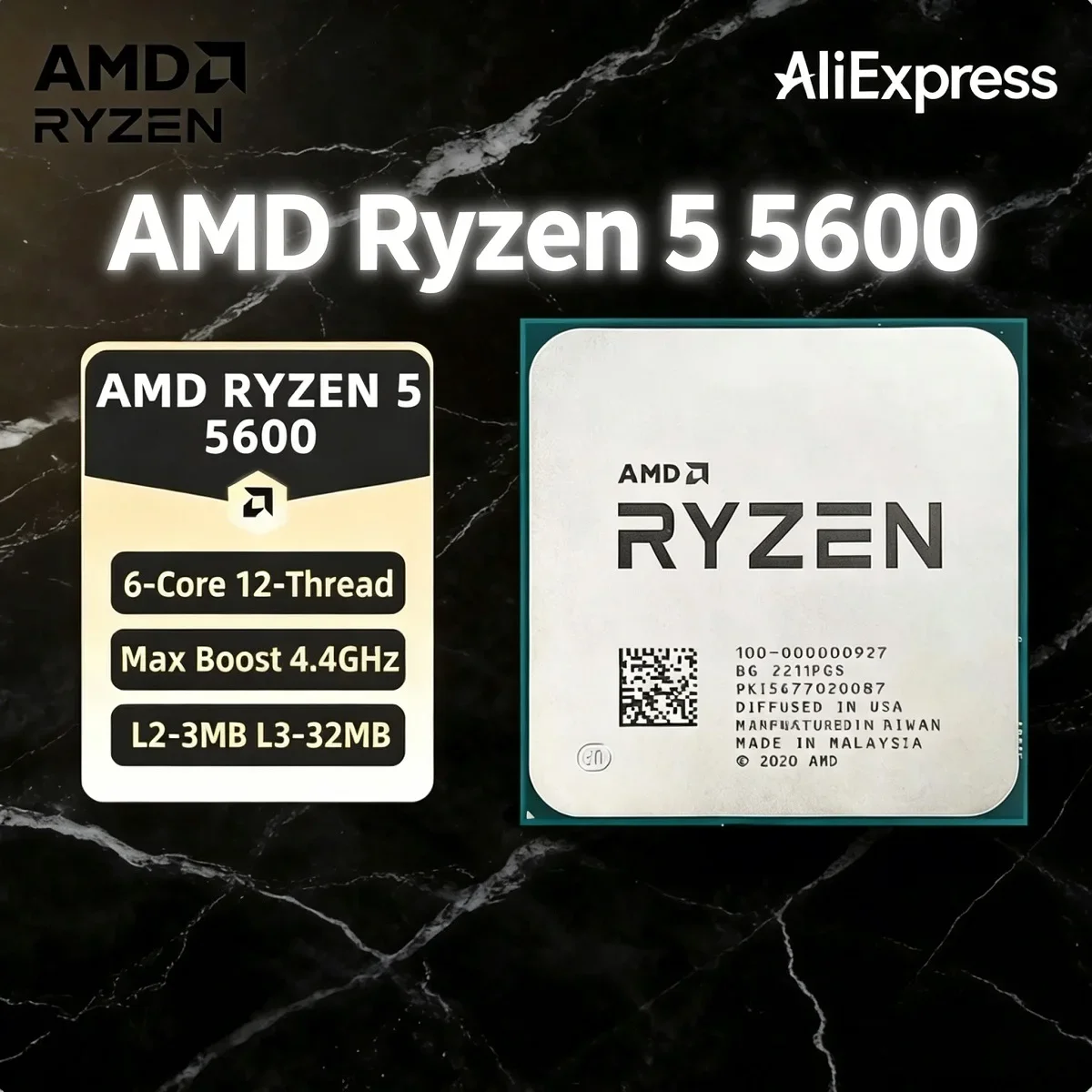 AMD Ryzen 5 5600 Processor AMD - Pc Gaming Ryzen 5 评论和价格