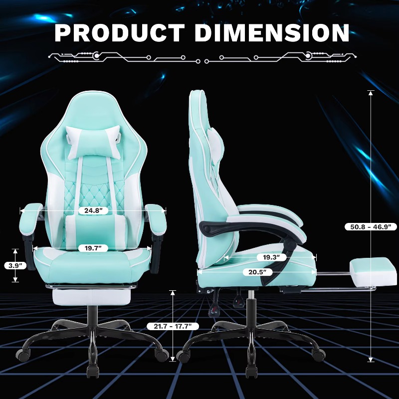 Gaming Chair With Massage Ergo - Pc Gaming Chair 评论和价格