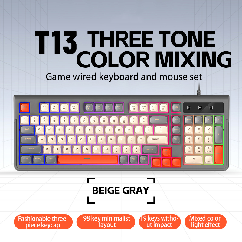 New T13 Wired Gaming Keyboard  - Anti-Ghosting Keyboard 评论和价格