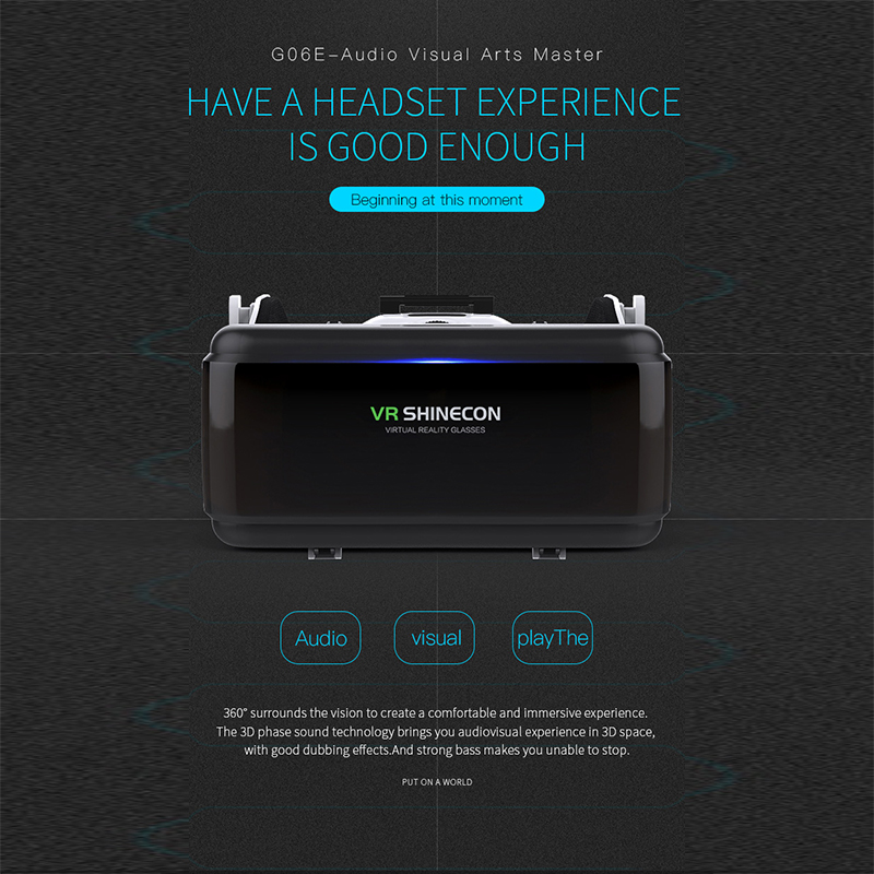 VR Shinecon Casque Helmet 3D G - Vr Headset Pc 评论和价格