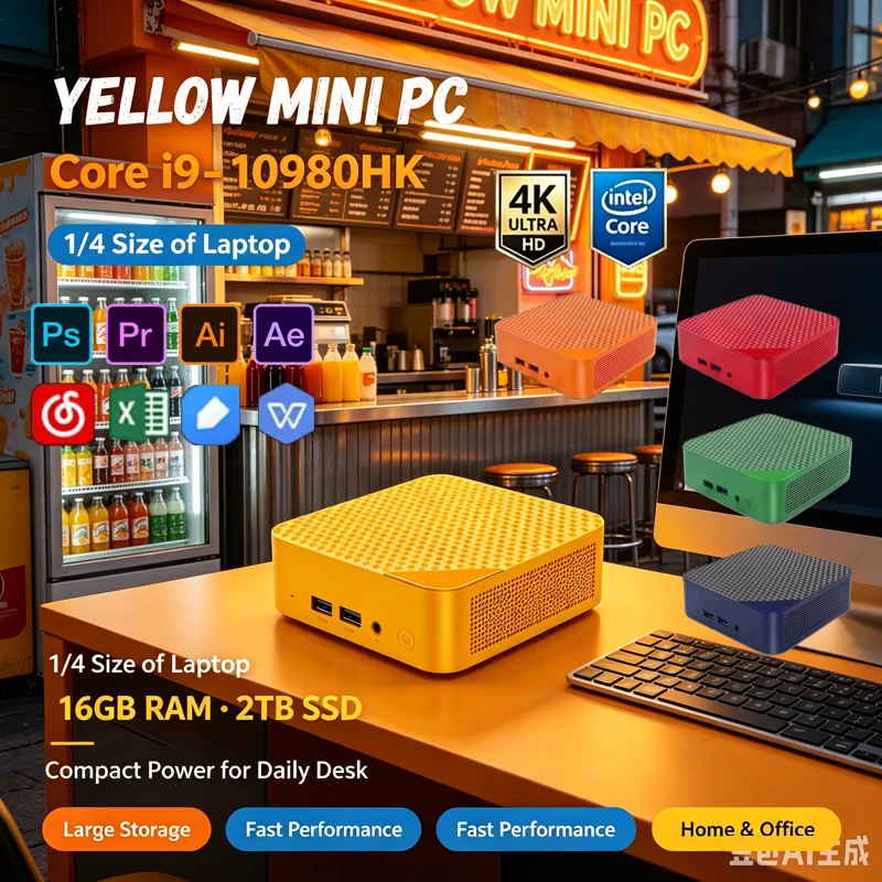 i9‑10980HK Color Mini PC, Win1 - Pc Gaming Editing 评论和价格