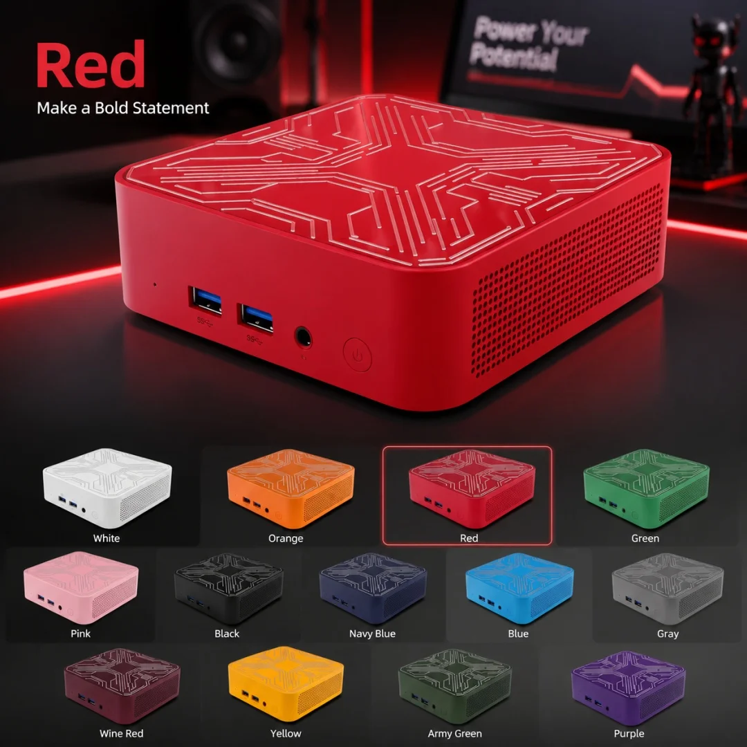 Red Colorful Mini PC Intel I9‑ - Pc Gaming Editing 评论和价格