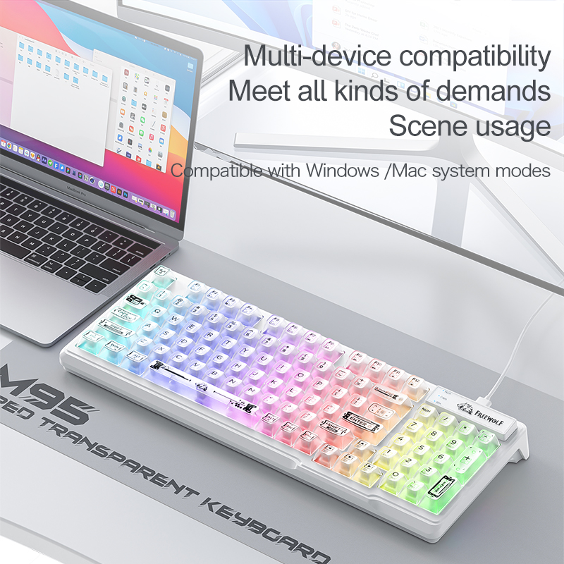 Wired RGB Transparent Keyboard - Anti-Ghosting Keyboard 评论和价格