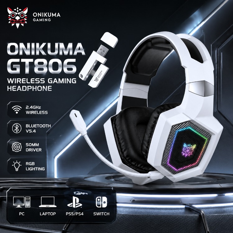 ONIKUMA GT806 Gaming Headset 2 - Pc Gaming Vs Ps5 评论和价格